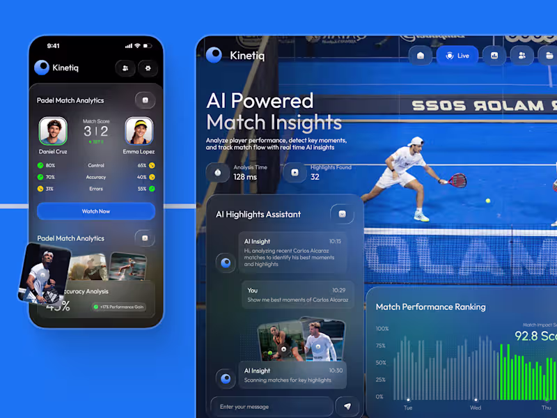 Cover image for Kinetiq | AI-Powered Match Insights