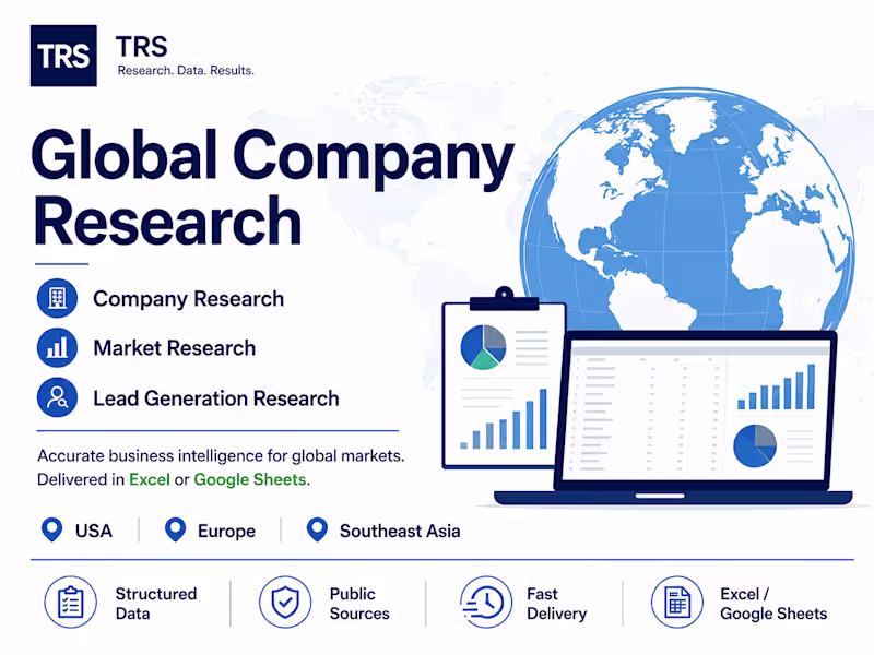Cover image for Global Company & Market Research