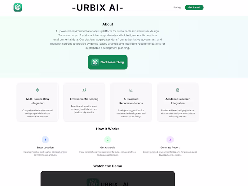 Cover image for AI-powered Environmental Analysis Platform