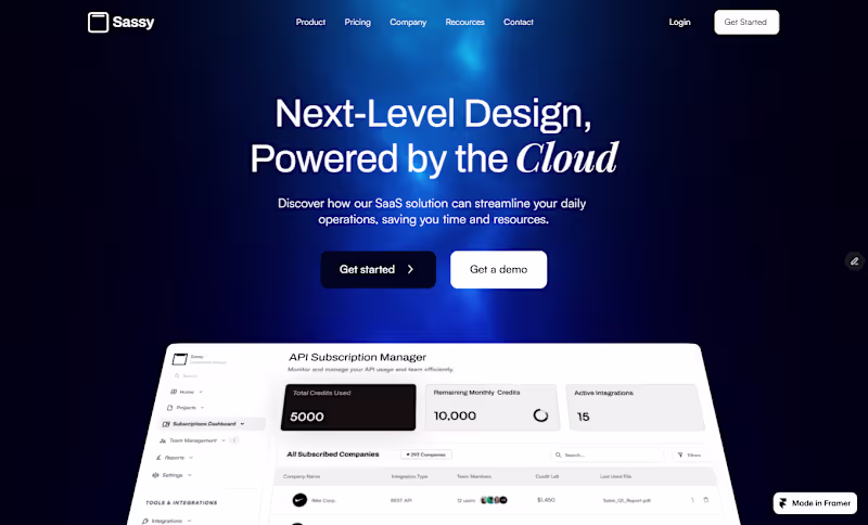 Cover image for Modern SaaS Landing Page Design