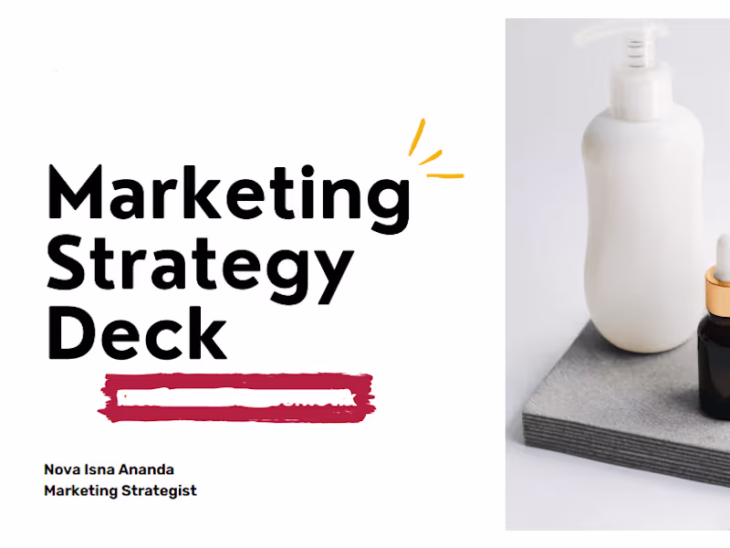 Cover image for Marketing Strategy Plan for Cosmetics Company