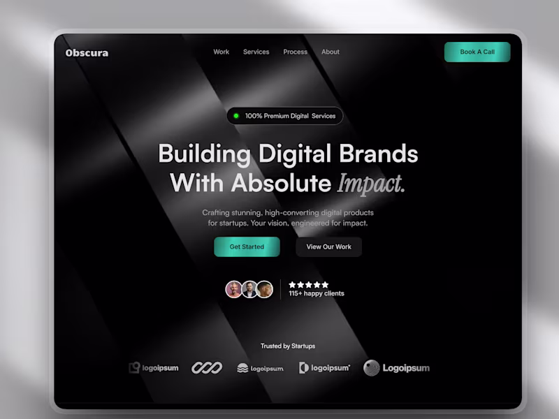 Cover image for Obscura Agency Website Redesign
