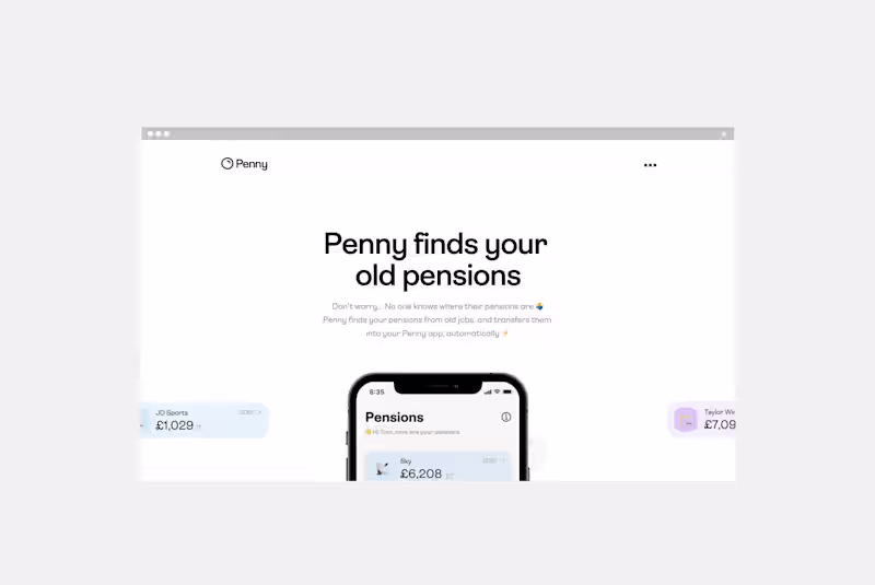 Cover image for Brand identity for a Google-backed pensions disruptor Penny