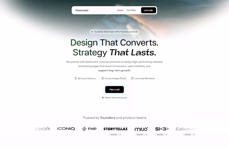 Cover image for A complete brand upgrade for Geexweb.com (https://Geexweb.co...
