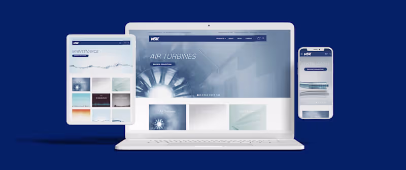 Cover image for NSK Dental Website Redesign