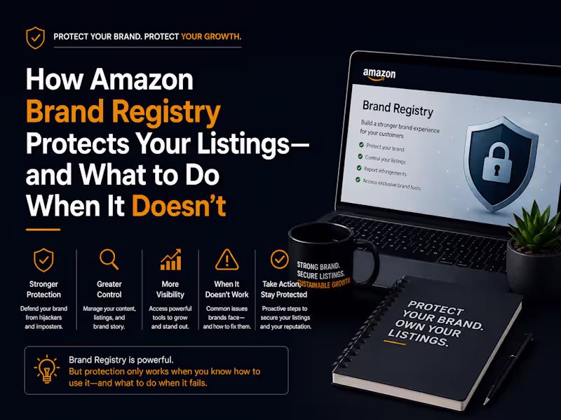 Cover image for Amazon Brand Registry: Protect Your Listings and Fight Back