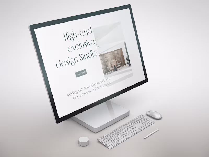 Cover image for Landing Page for Architecture, design, and construction firms