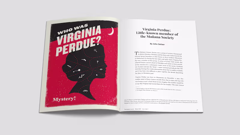 Cover image for The Heinlein Journal rebranding & editorial design