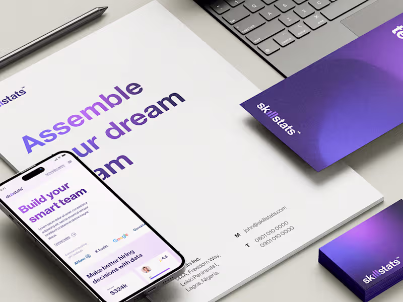 Cover image for Brand identity design for scaling startups
