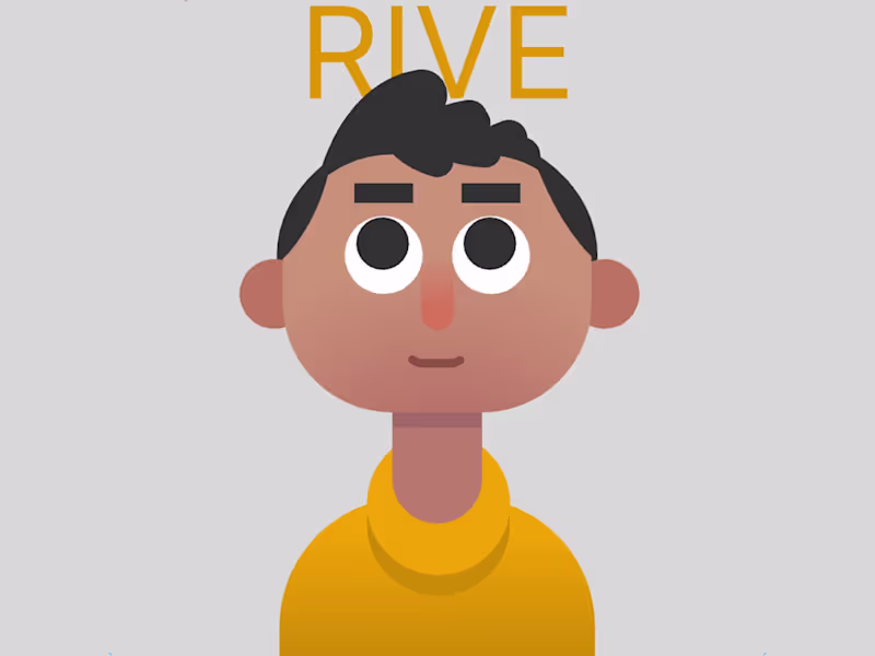 Cover image for Rive interactive character/avatar