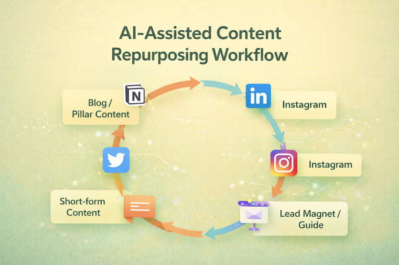 Cover image for AI-Assisted Content Repurposing Workflow