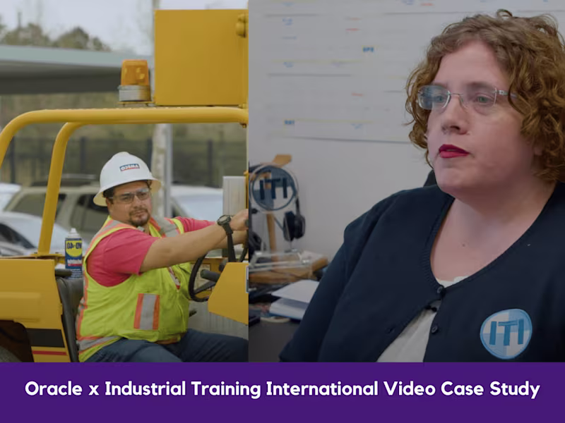 Cover image for Oracle x Industrial Training International Video Case Study