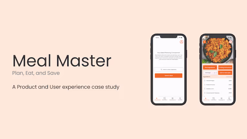 Cover image for Meal Master: A product case study