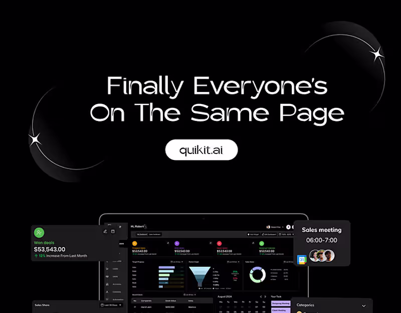 Cover image for Quikit SaaS Product :: Behance