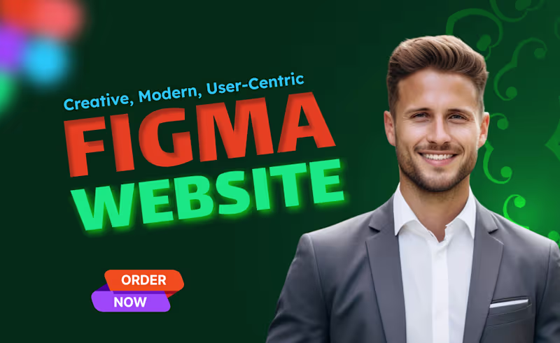 Cover image for I will do website design figma, website ui, figma design website