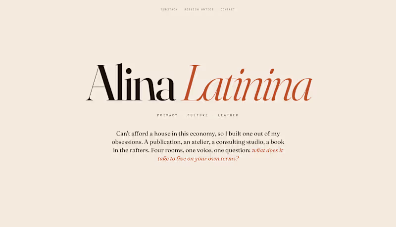 Cover image for My personal website, made into