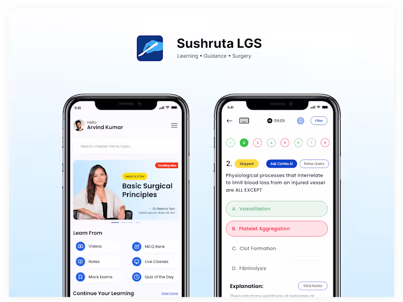 Cover image for Ed-Tech App for Medical Students
