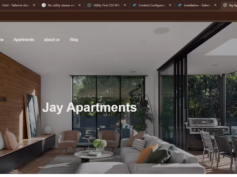 Cover image for Apartment website