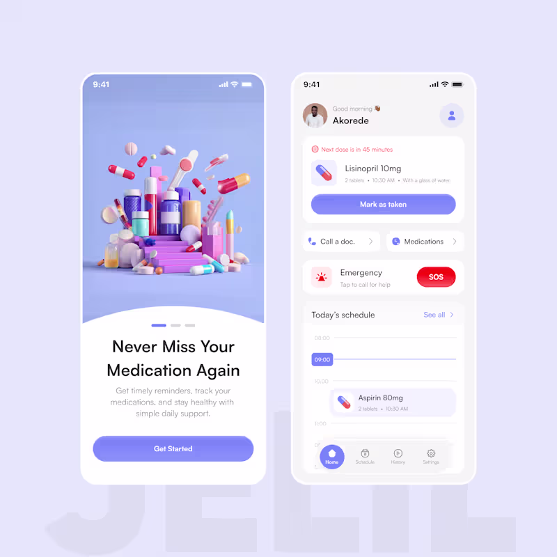 Cover image for Medication Reminder App Concept 💊
Designed