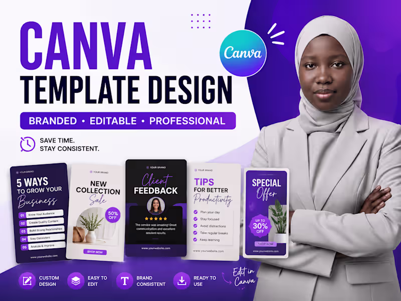 Cover image for Canva Template Design for Brands