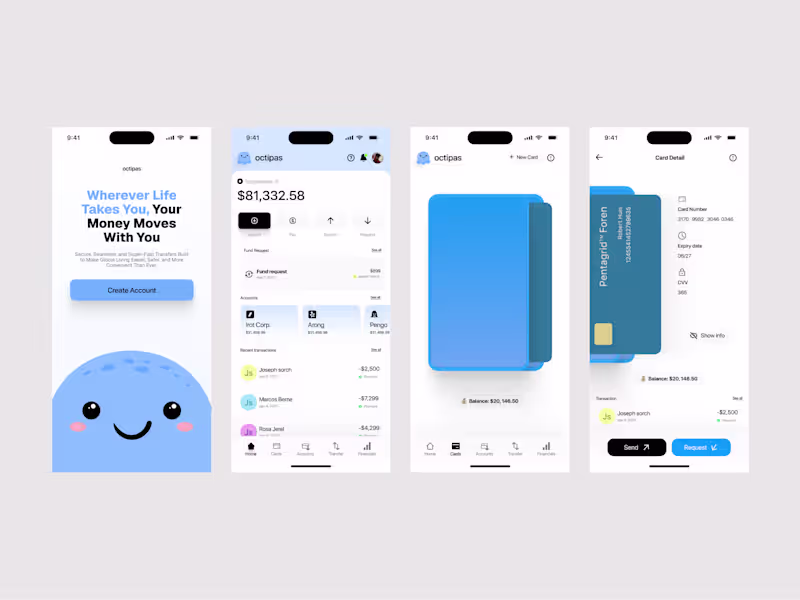 Cover image for I will design app screens for android or ios