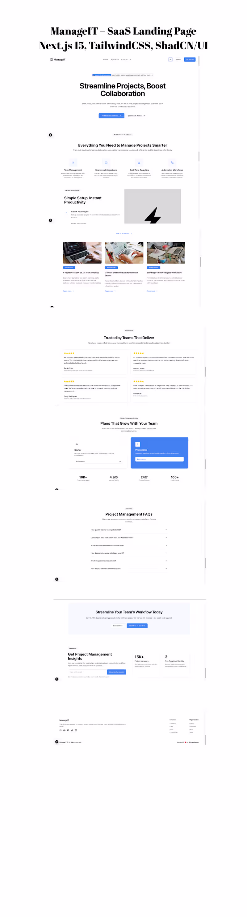 Cover image for Modern SaaS Landing Page Development