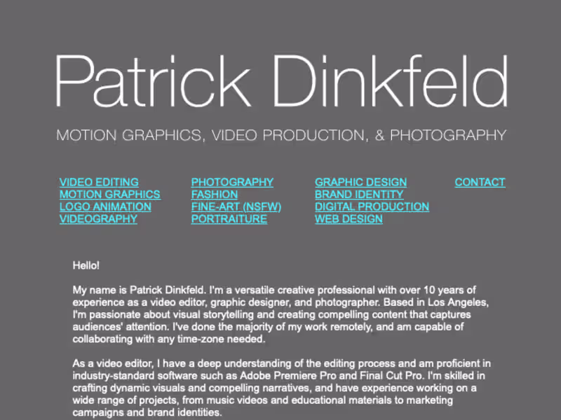 Cover image for Motion Graphics & Digital Video Production