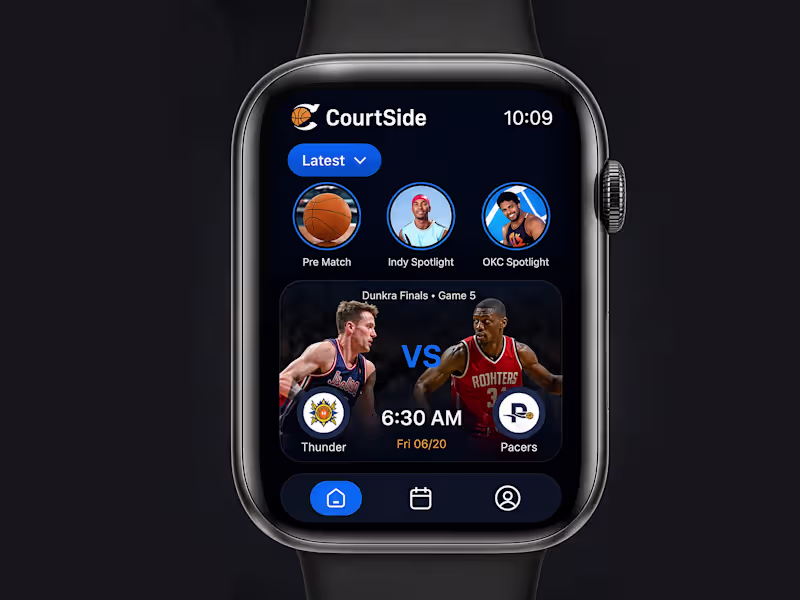 Cover image for CourtSide Watch: Live Basketball at
