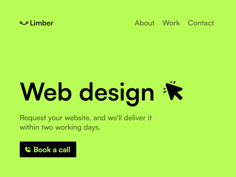 Cover image for Receive a tailored website design in 2 days