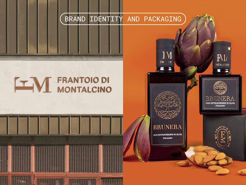 Cover image for Packaging and Brand design for Frantoio di Montalcino, Olive Oil