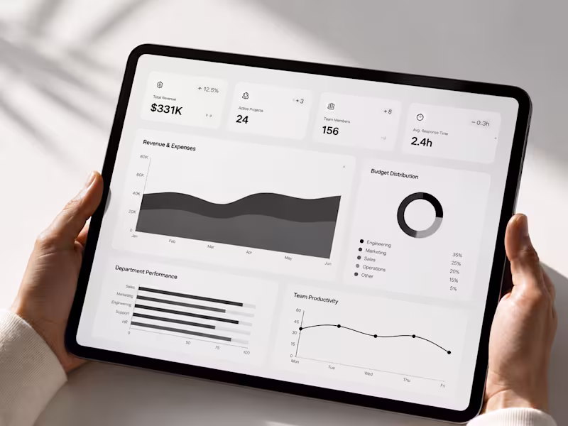 Cover image for Monochrome SaaS Dashboard