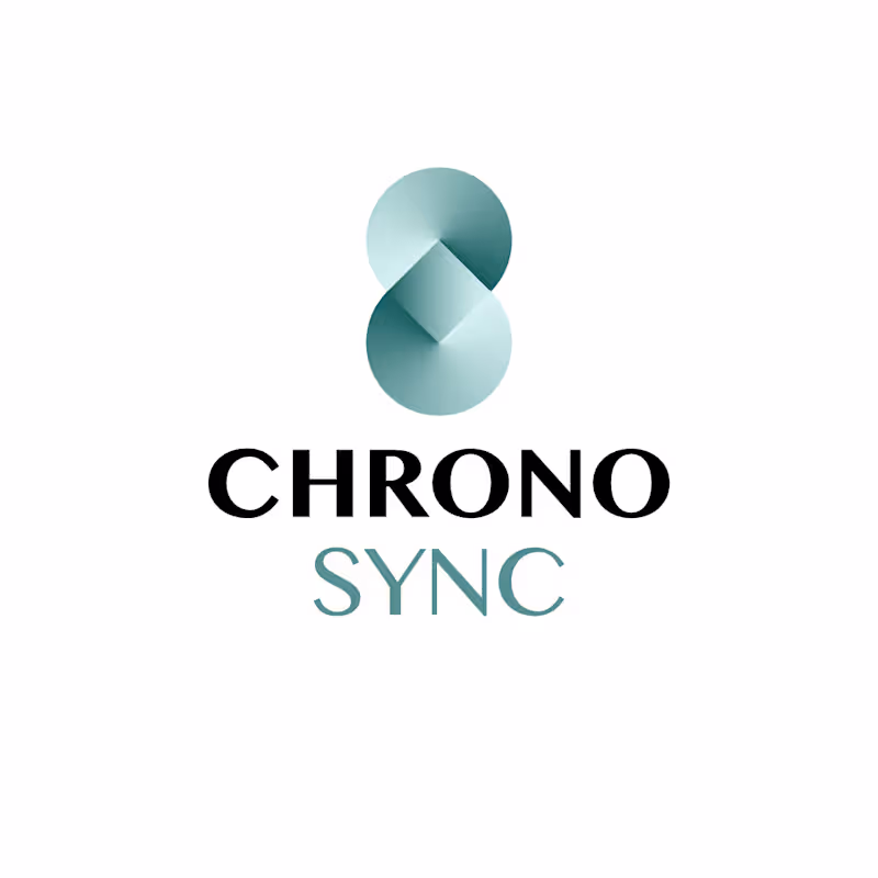 Cover image for Chronosync logo design