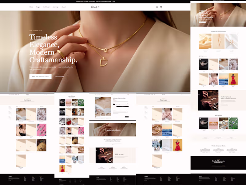 Cover image for Luxury Shopify Jewelry Storefront Design