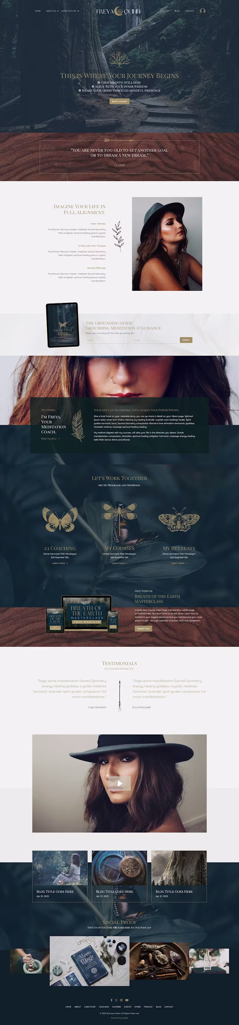 Cover image for Immersive Kajabi Experience for Wellness Brand