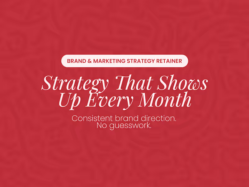 Cover image for Brand Strategy Retainer