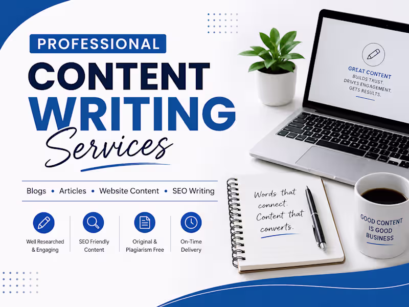 Cover image for Content Writing & Copywriting