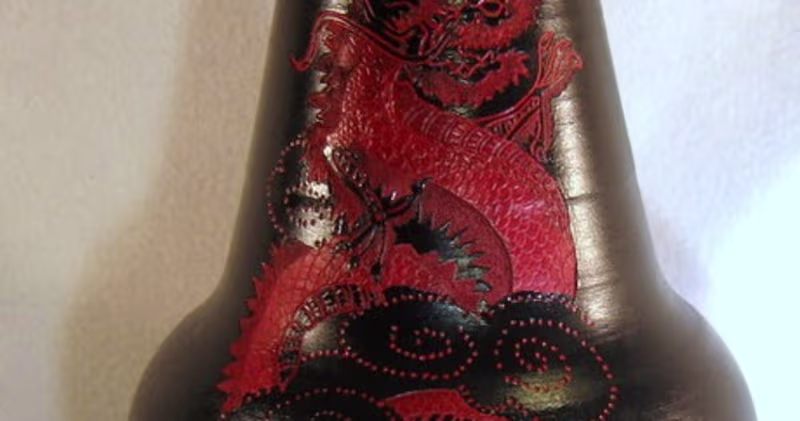 Cover image for Handmade Custom Artistic Dragon Cremation Urn by Ceramic Artist…