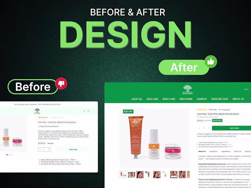 Cover image for High-Converting Shopify Landing Page &