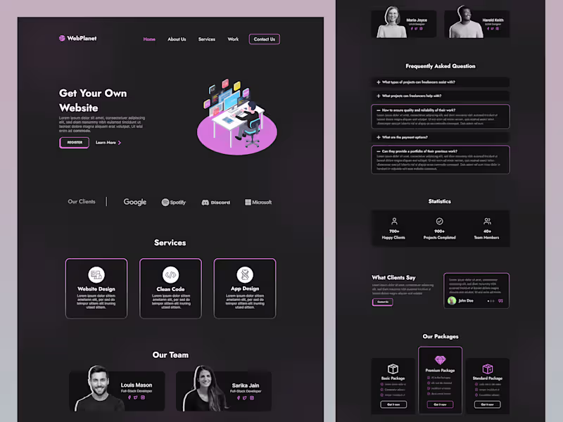 Cover image for Services Website
