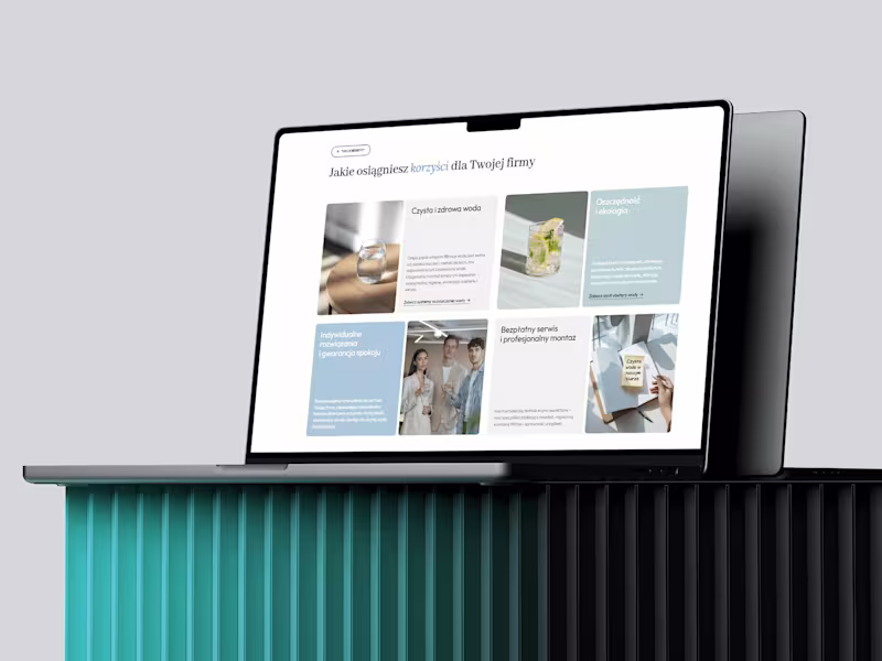 Cover image for Dynamic Framer Website for Water Filtration Company