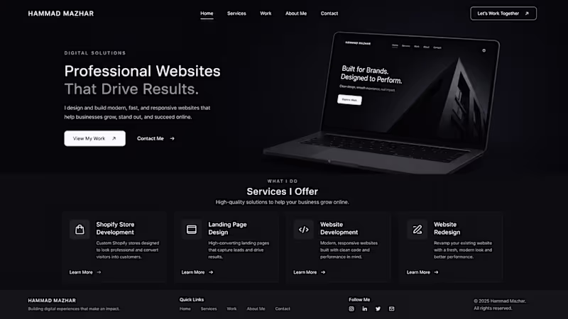 Cover image for Website Development 