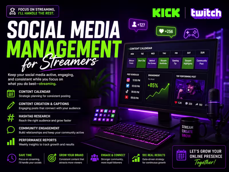 Cover image for Social Media Management for Streamers