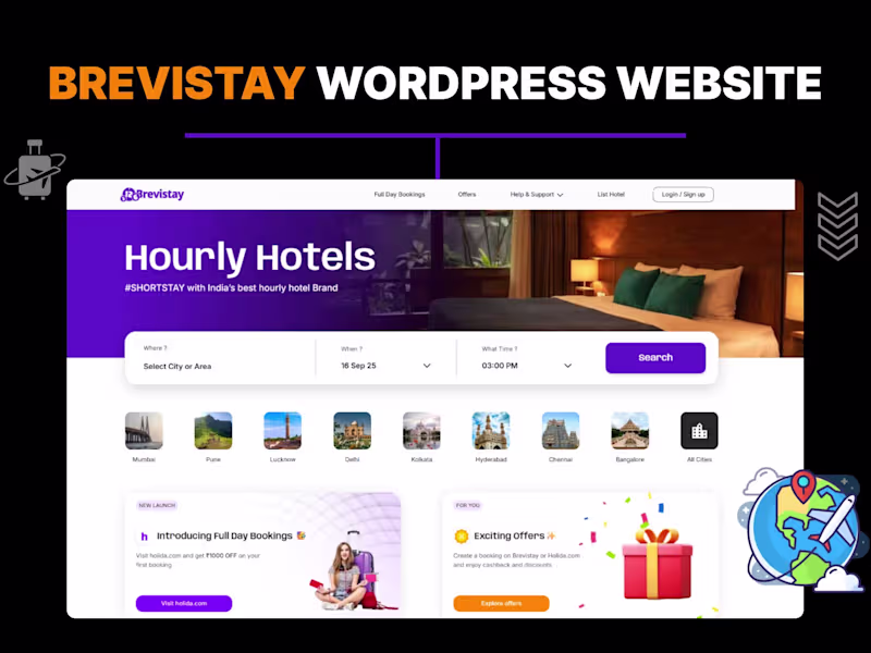 Cover image for Brevistay | Wordpress Website