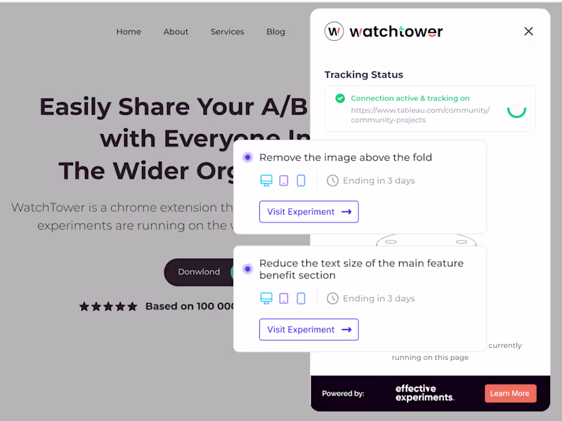 Cover image for Watchtower browser extension for Effective