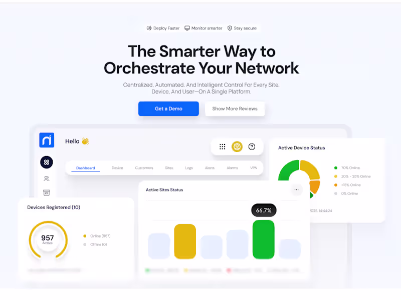 Cover image for Landing Page Design - Nirad networks