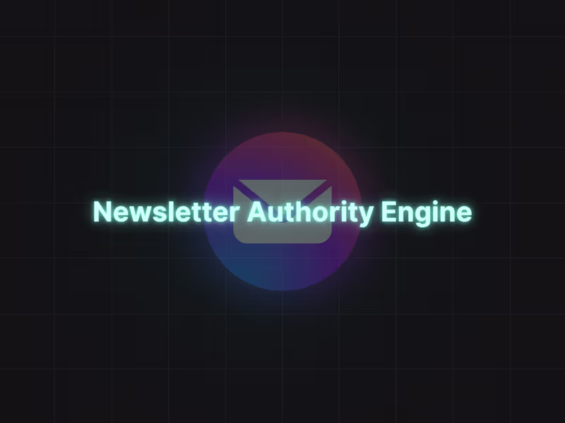 Cover image for Newsletter Authority Engine