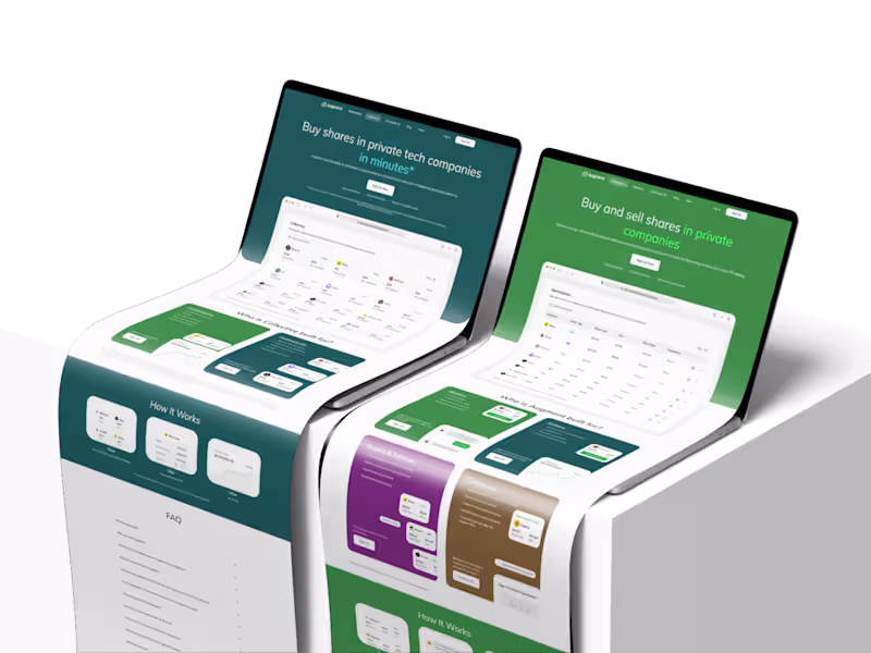 Cover image for Design Lead At The World's First Secondary Transactions Engine