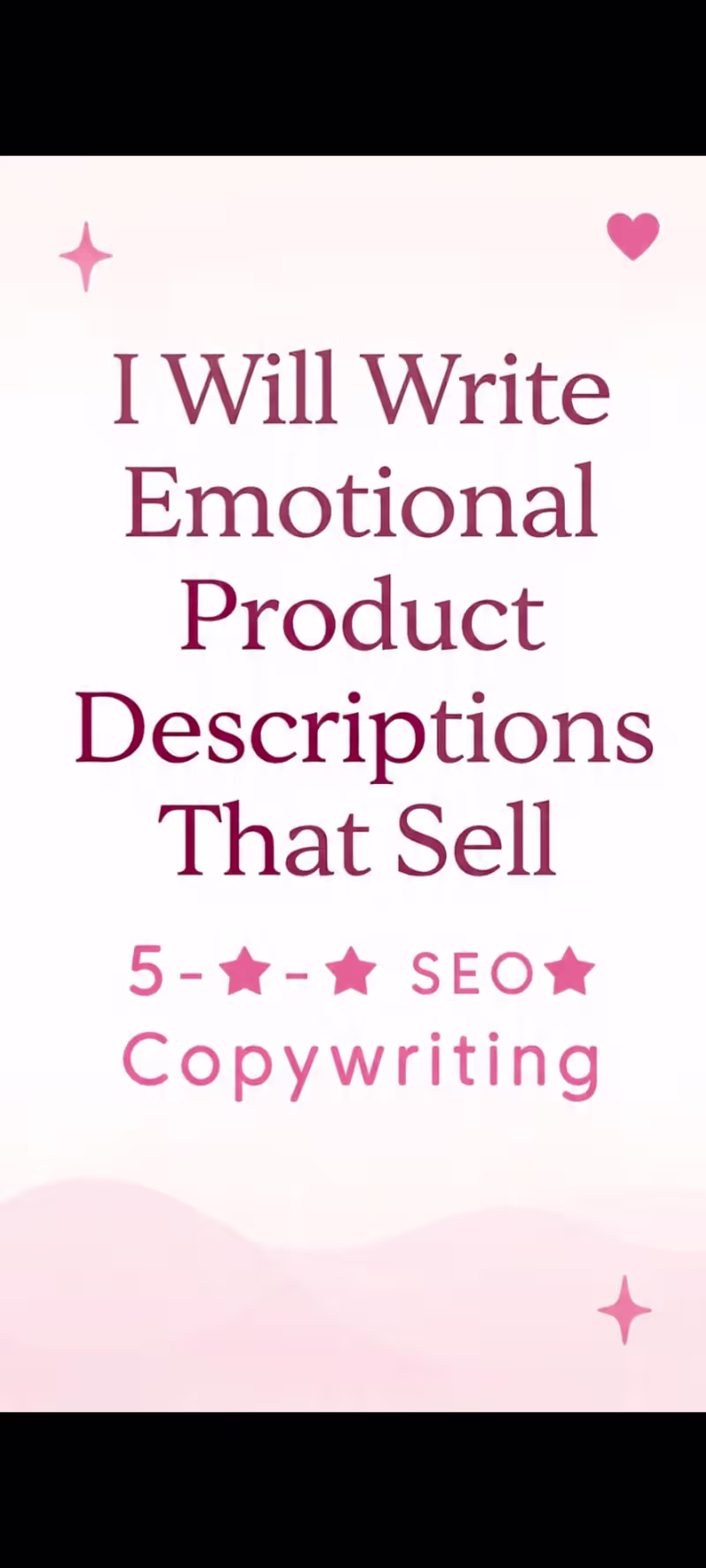 Cover image for I write product descriptions that