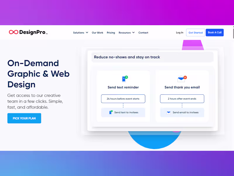 Cover image for DesignPro Portfolio Website Development