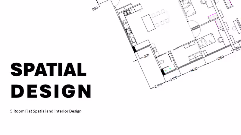 Cover image for Spatial Design for 5 Room Flat :: Behance
